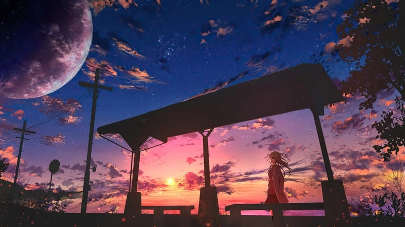 Gợi ý những bức phong cảnh anime trong sáng