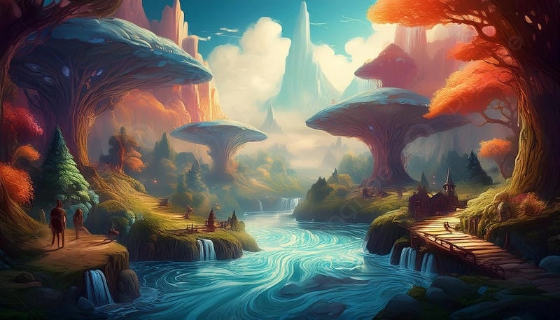 Đắm mình trong phong cảnh fantasy kỳ vĩ