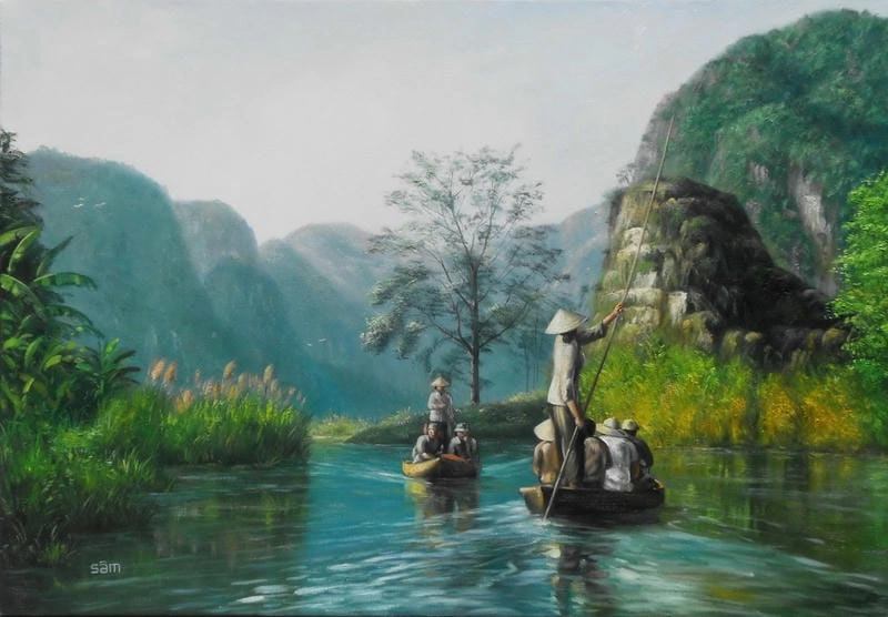 Ngắm nhìn vẻ đẹp phong cảnh tranh vẽ thơ mộng