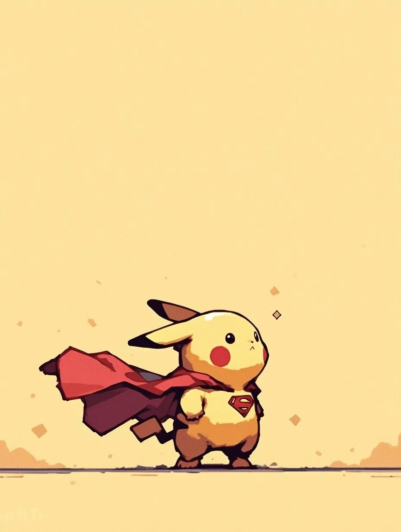 Làm mới màn hình với hình nền pikachu cute chibi tuyệt đẹp