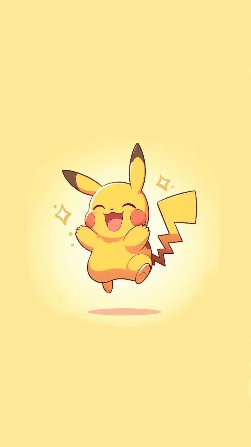 Trang trí màn hình với hình nền pikachu chibi xinh xắn