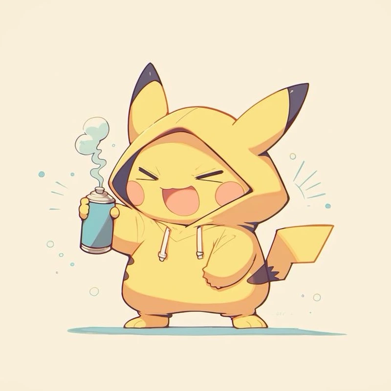Thỏa sức sáng tạo với chibi anime pikachu cute cực dễ thương