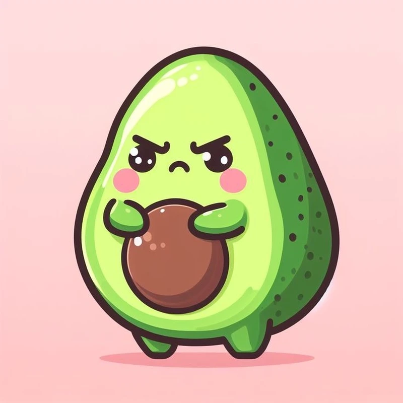 Khám phá sắc màu dễ thương cùng quả bơ cute