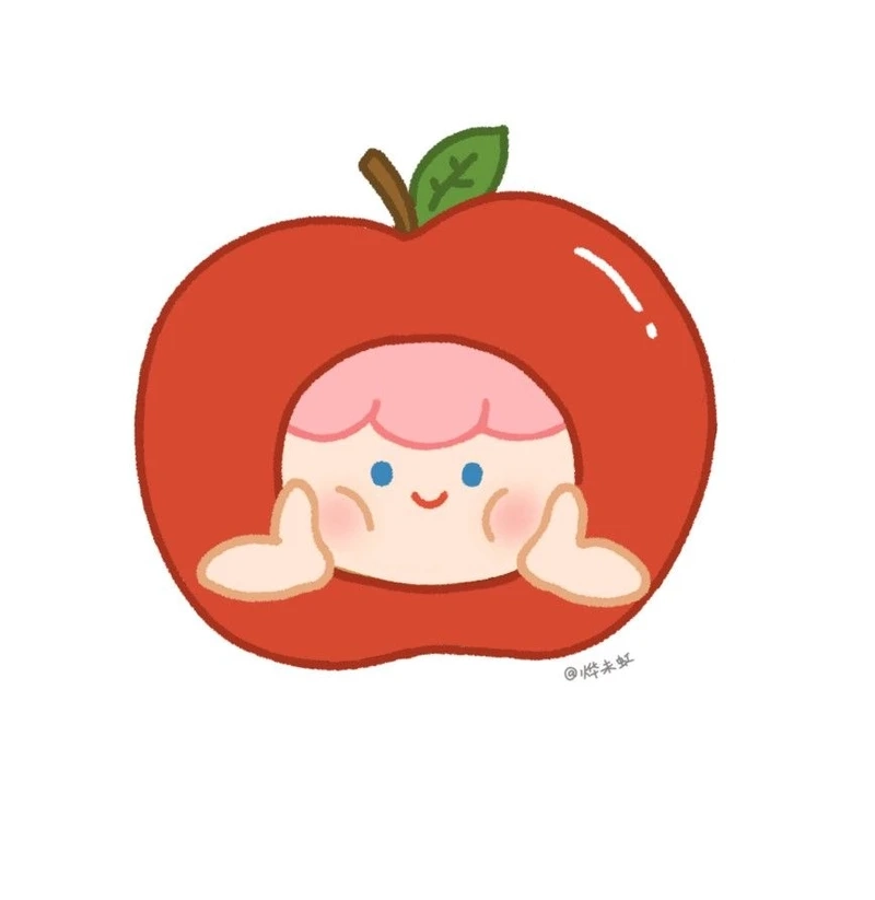 Trang trí điện thoại với táo chibi sinh động