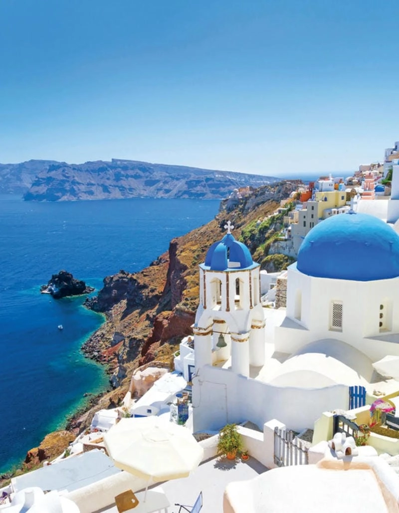 Ngắm nhìn Santorini du lịch