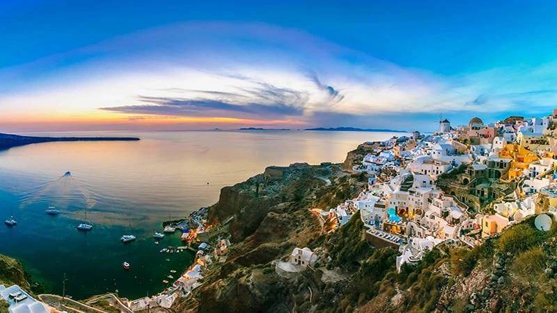 Sưu tầm những bức Santorini hoàng hôn