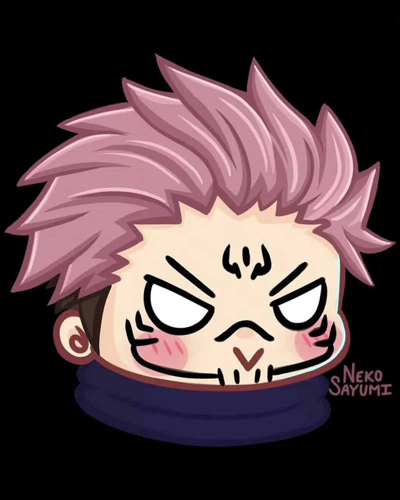 Trọn bộ cute sukuna chibi khiến ai cũng yêu thích