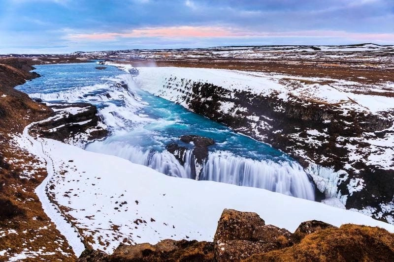 Ngắm nhìn vẻ đẹp thác Gullfoss thơ mộng