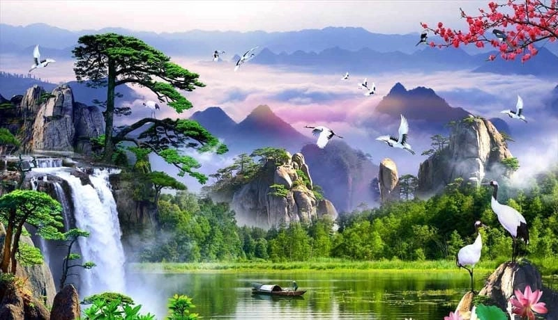 Đắm mình trong thiên nhiên 3D huyền ảo