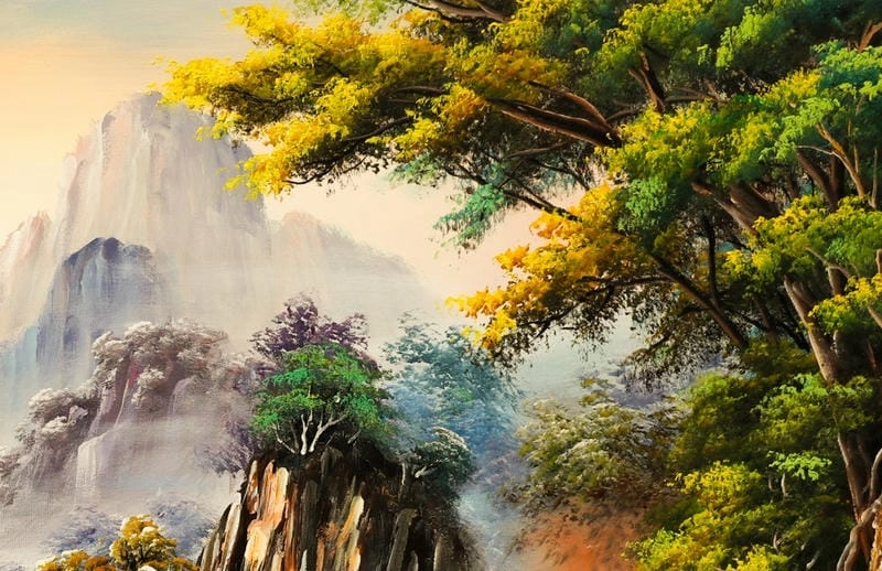 Cười sảng với tranh phong cảnh nên thơ
