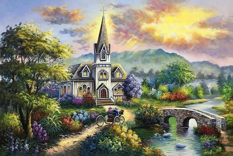 Gợi ý những bức tranh phong cảnh thơ mộng
