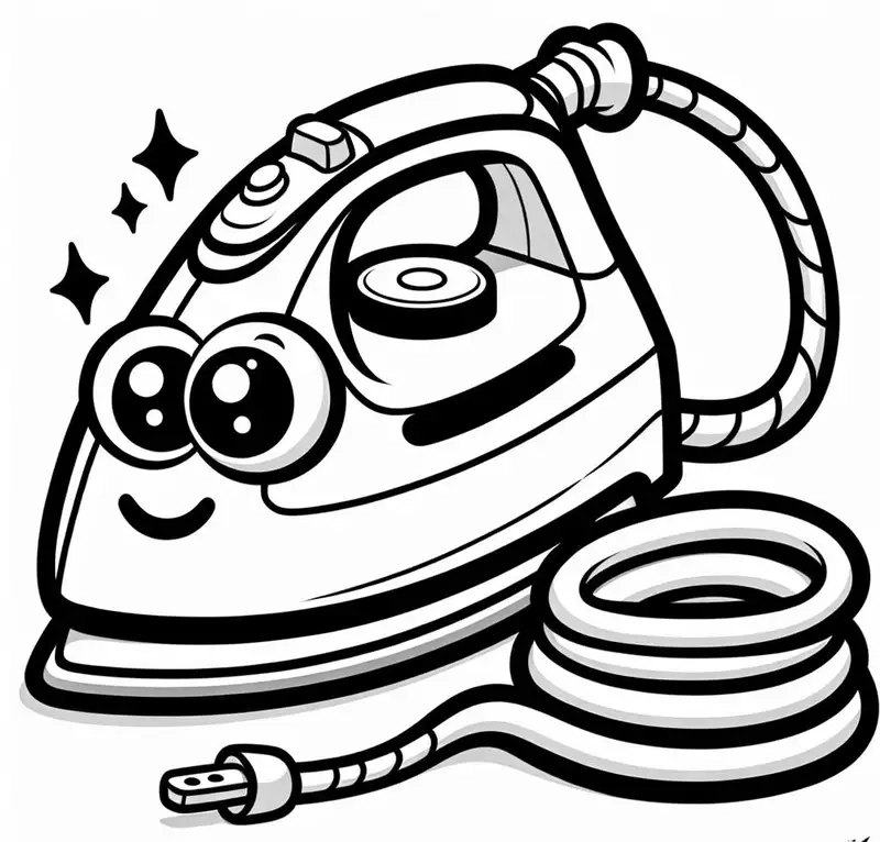 Bé thỏa sức sáng tạo cùng tranh tô màu bàn là hoạt hình sinh động
