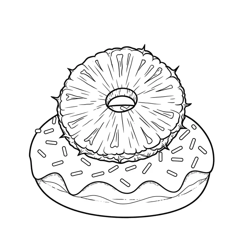 Trang trí phòng học với tranh bánh donut sinh động