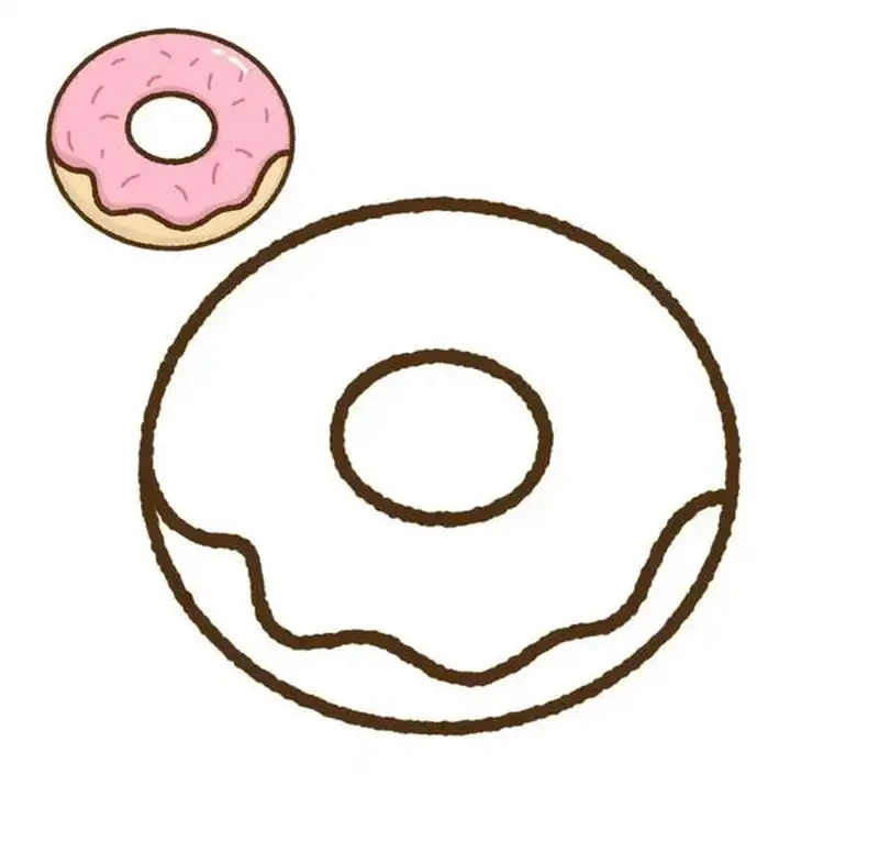Thỏa sức sáng tạo cùng bé tô màu bánh donut dễ thương