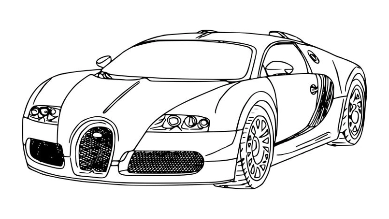 Tranh tô màu Bugatti là như thế nào?