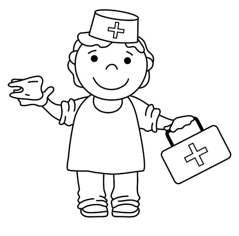 Tranh tô màu balo y tế dễ thương làm bé hứng thú hơn