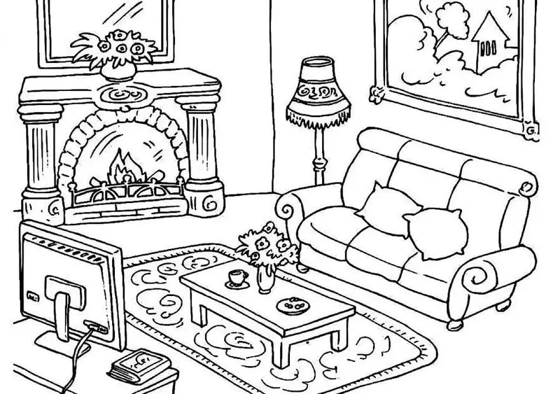Thỏa sức màu sắc trong tranh tô màu sofa đẹp