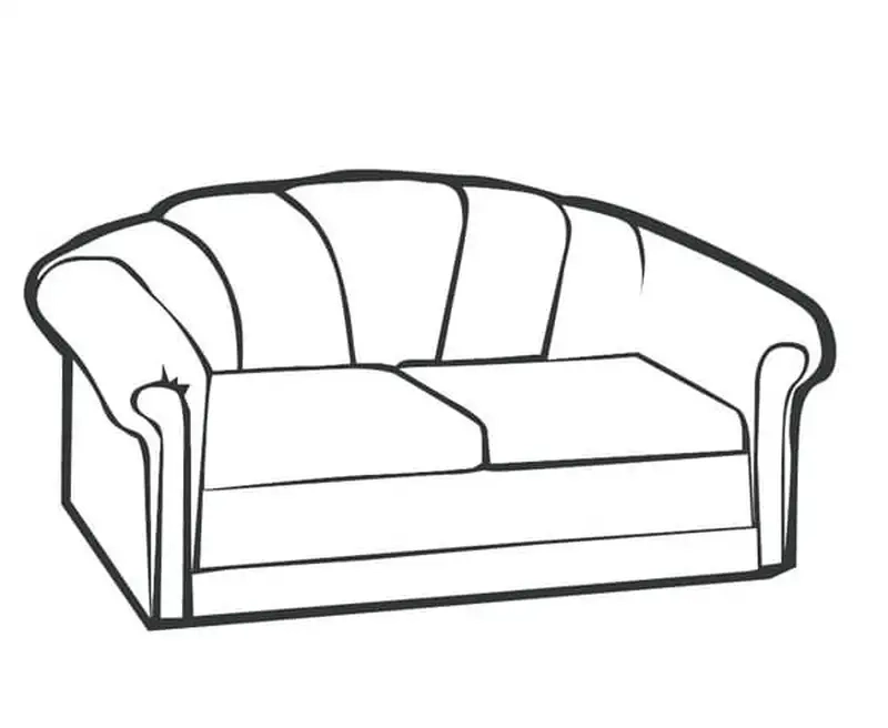 Tranh tô màu cái ghế sofa là như thế nào