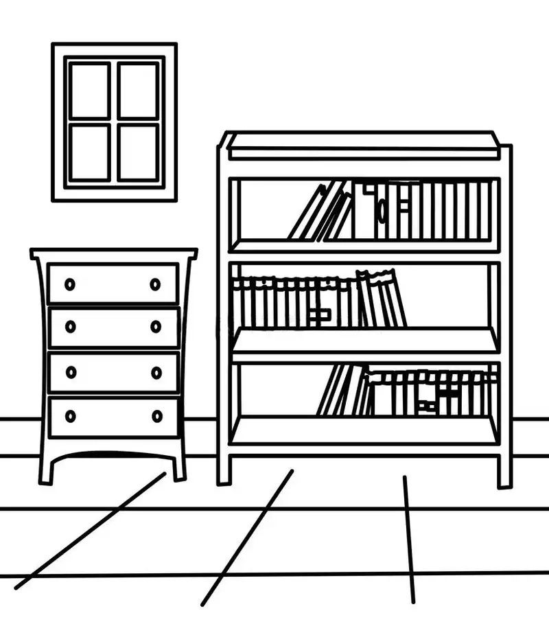 Thỏa sức sáng tạo với tranh tô màu kệ sách đơn giảnThỏa sức sáng tạo với tranh tô màu kệ sách đơn giản