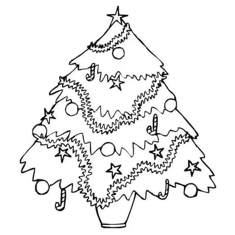 Bé có thể thỏa sức sáng tạo với bộ cây thông noel tô màu cực đẹp