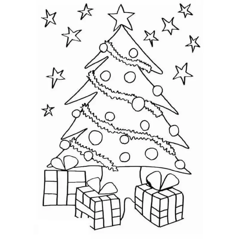 Khơi gợi sáng tạo với bộ tranh tô màu vẽ cây thông noel độc quyền