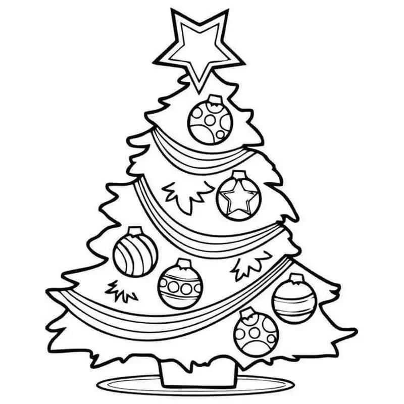 Bộ tranh tô cây thông noel đầy màu sắc mang đến niềm vui học tập cho bé