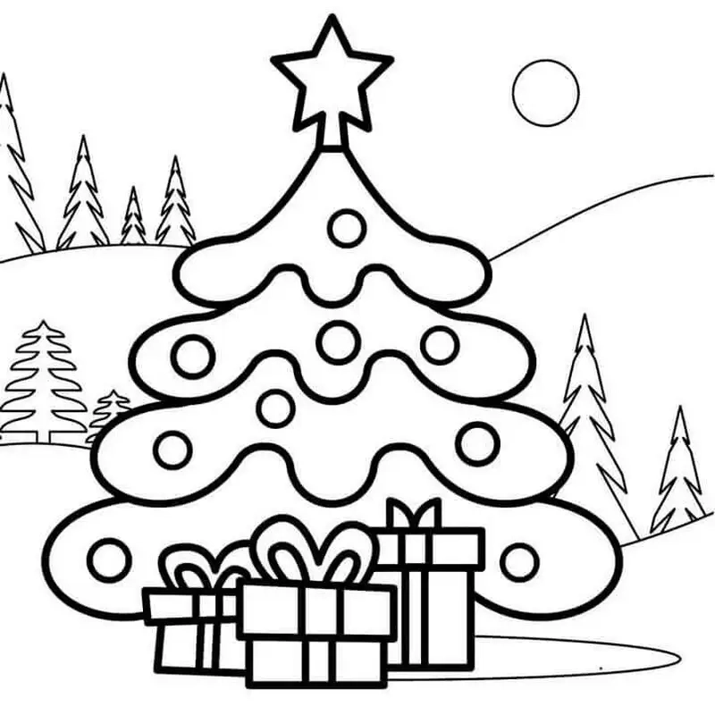 Làm cho mùa lễ hội thêm vui với christmas tranh tô màu cây thông noel