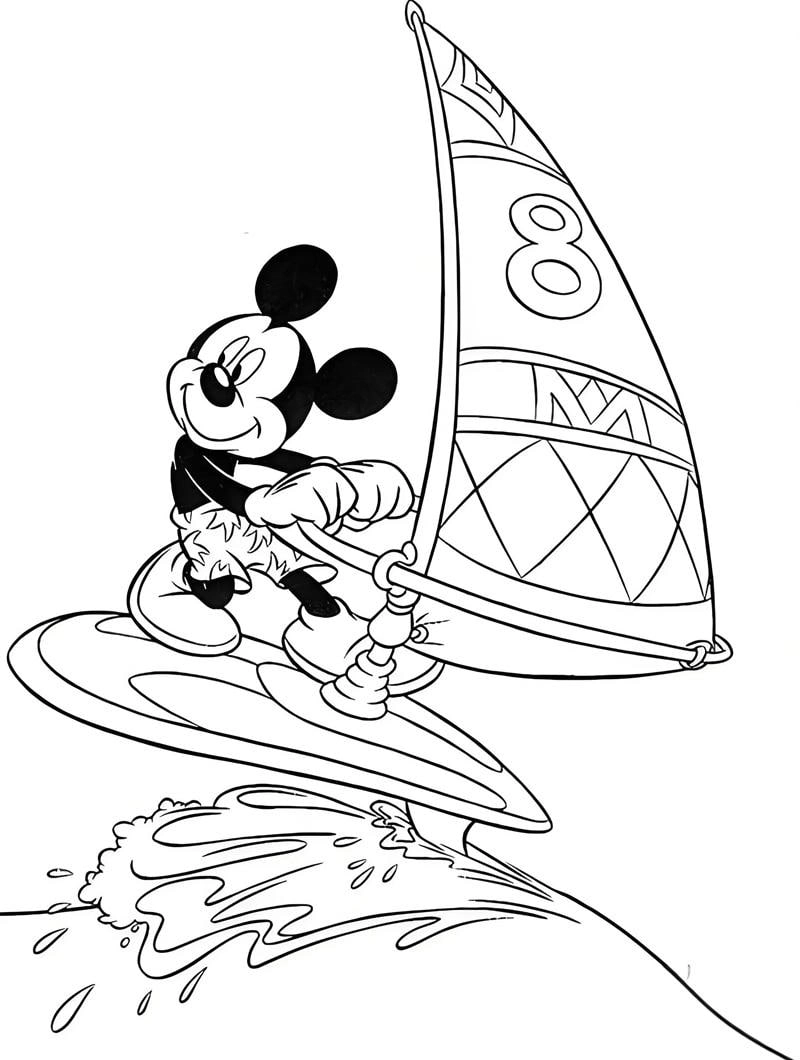 Tô trực tuyến cùng tranh tô màu Mickey Online thú vị