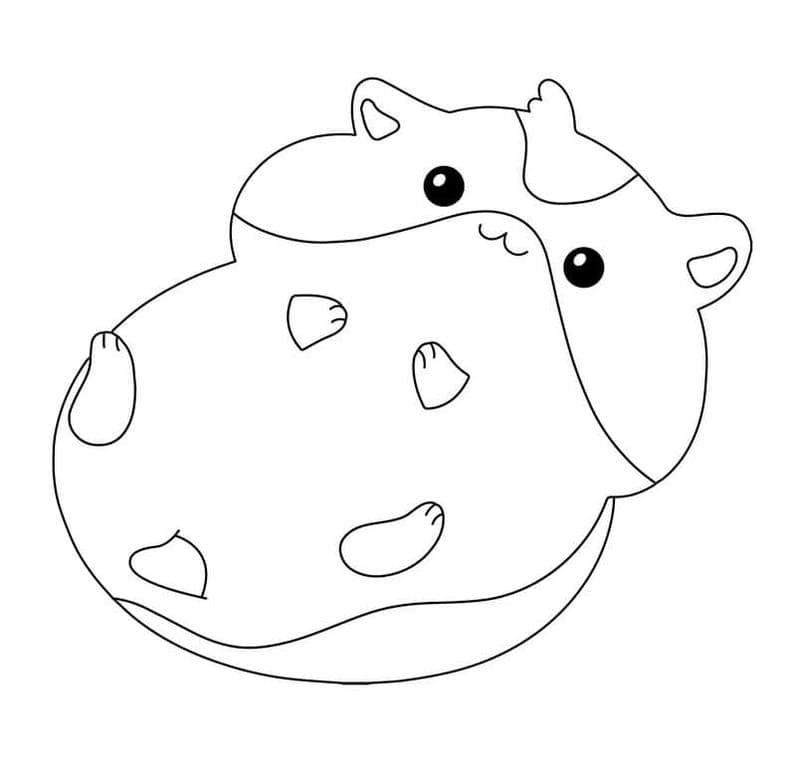 Khám phá tranh tô màu chuột hamster đáng yêu cho bé sáng tạo vui nhộn