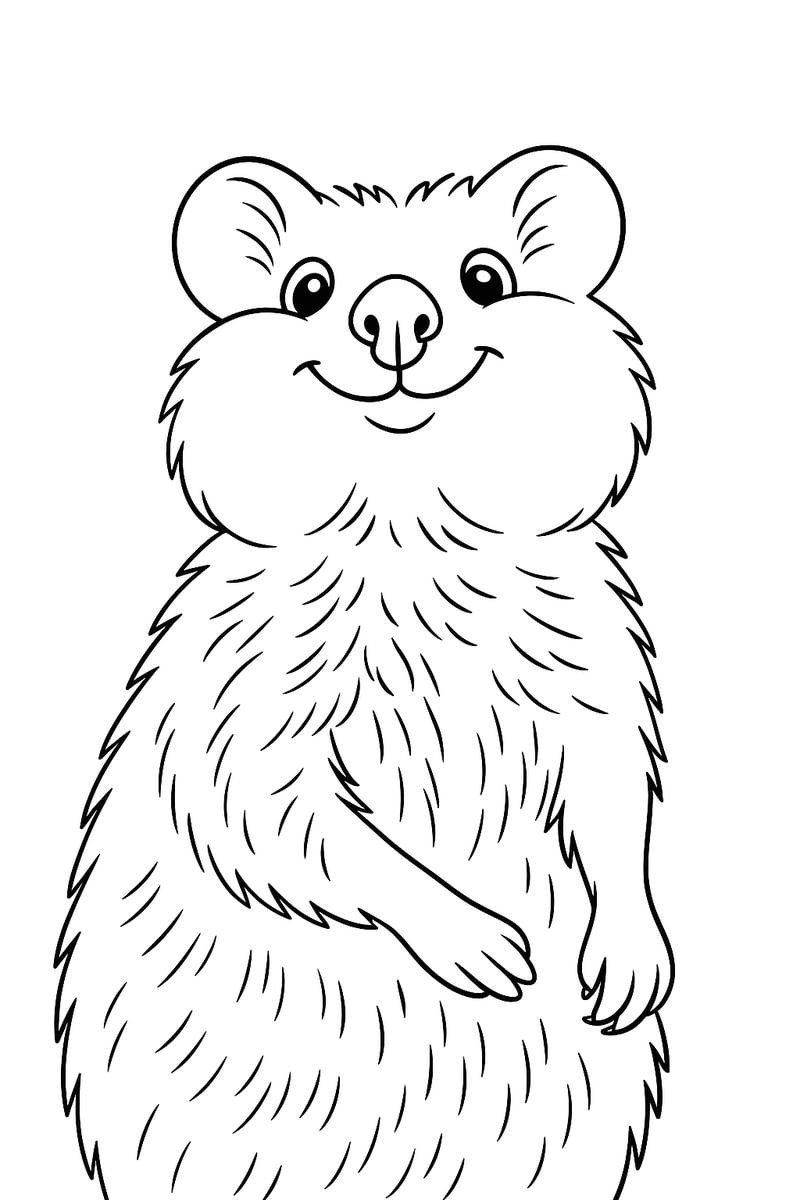 Thích thú với tranh tô màu chuột hamster đơn giản dễ nhận biết màu sắc