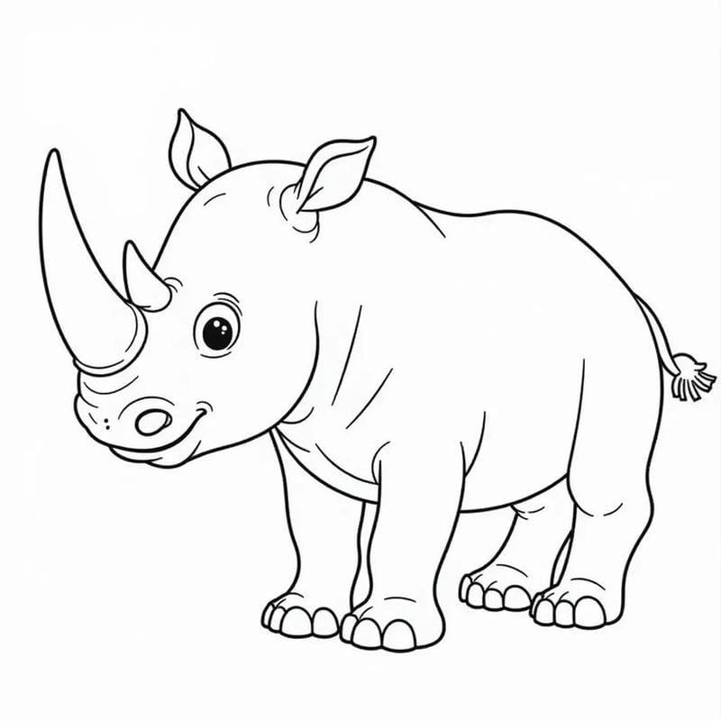 Khám phá tranh tô màu chủ đề hà mã thú vị cho bé