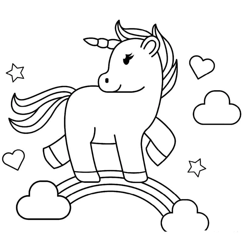 Bé sẽ thích thú với con ngựa pony tô màu đáng yêu và vui nhộn