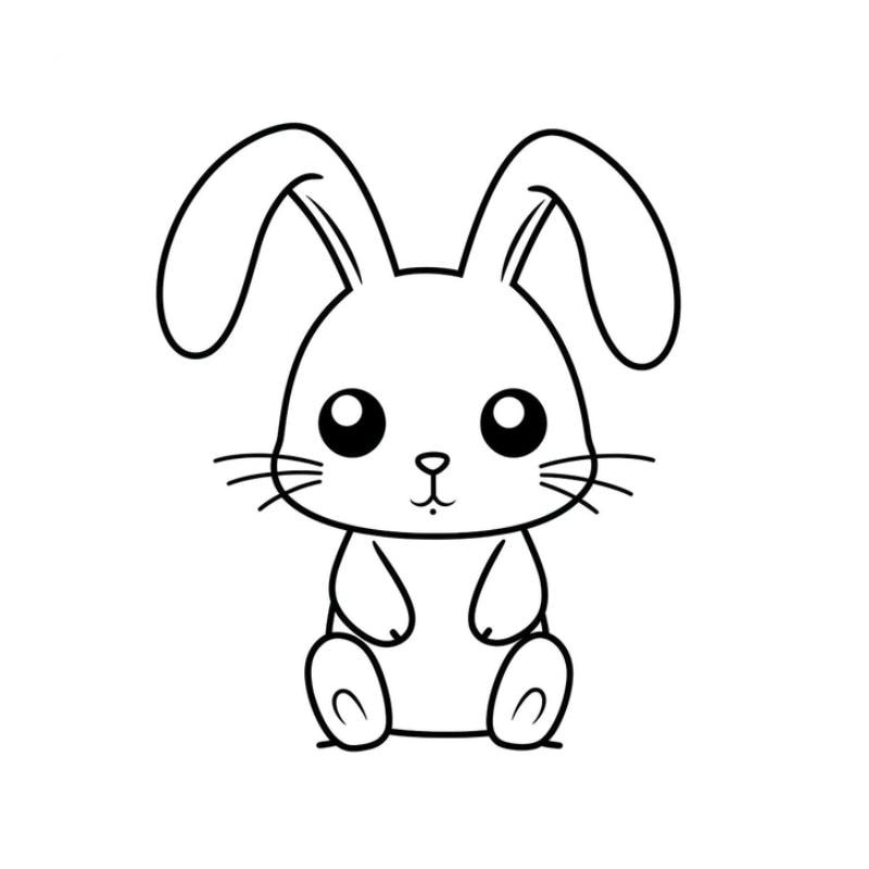 Bộ sưu tập con thỏ cho bé tô màu siêu cute