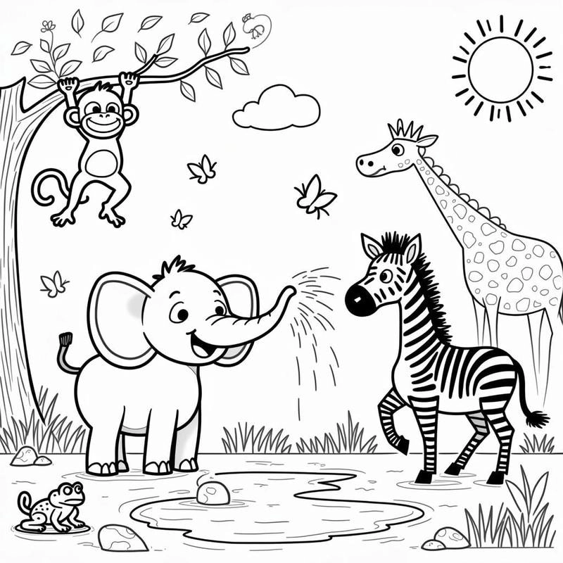 Tranh tô màu con vật A4 là như thế nào mang sức hút