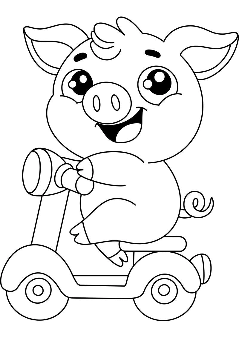 Vui sáng tạo với tranh tô màu con vật cute dễ vẽ