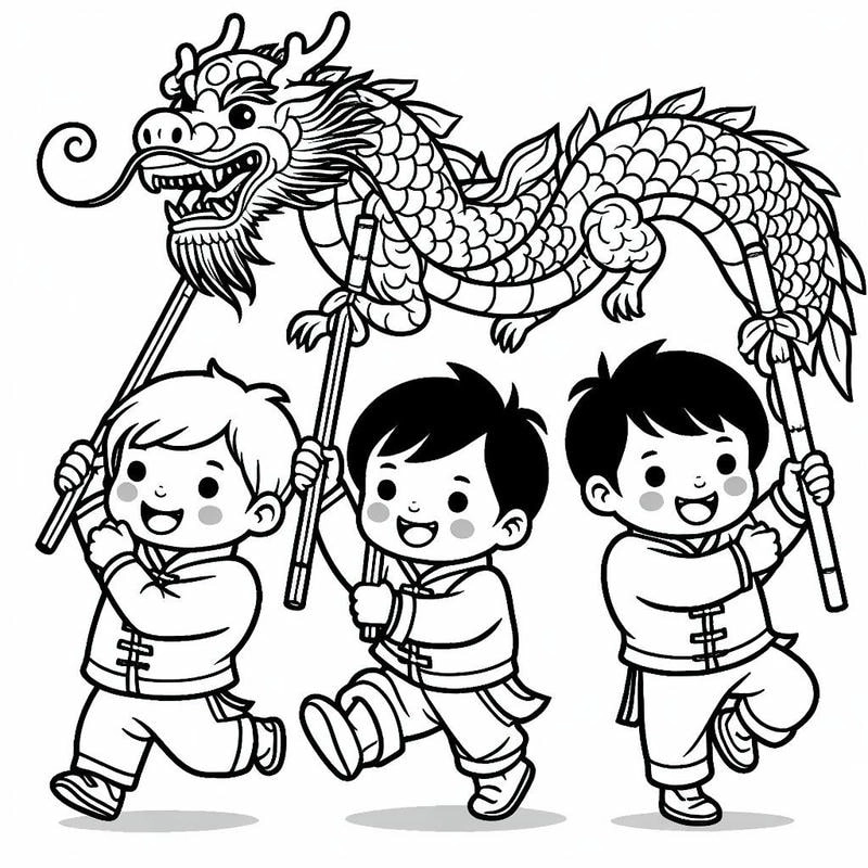 Giúp bé mầm non khám phá Tranh tô màu con vật Tết cho lớp mầm non sinh động