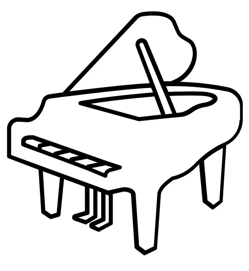 Tải miễn phí bộ tranh tô màu đàn piano pdf
