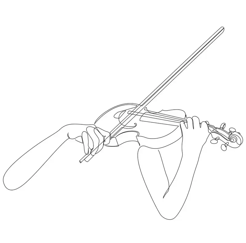 Khám phá tranh tô màu đàn violin giúp bé rèn khả năng cảm thụ âm nhạc
