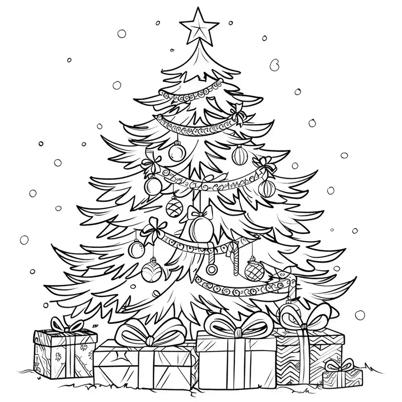 Trang trí mùa lễ bằng tranh tô màu quả châu Noel