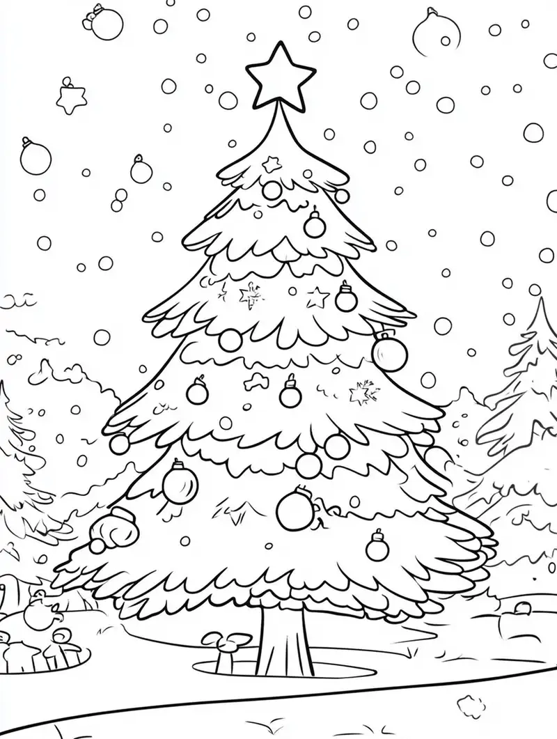 Vẽ và trang trí tranh tô màu ông già Noel đẹp mắt