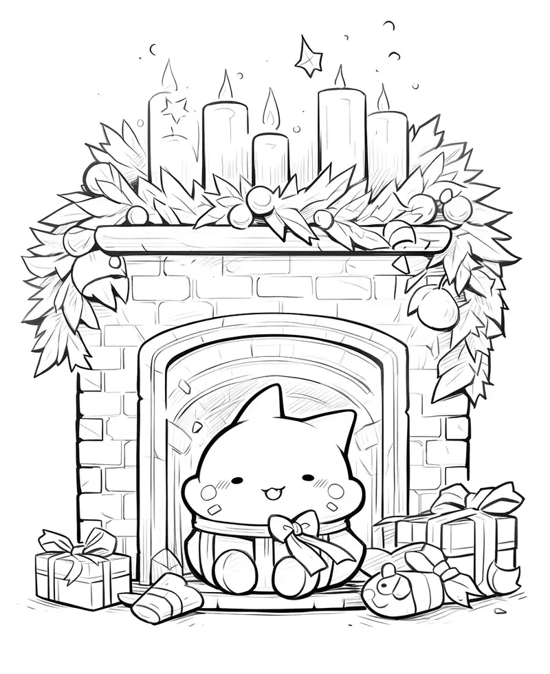 Tranh tô màu đồ vật Noel cho mùa lễ hội vui nhộn