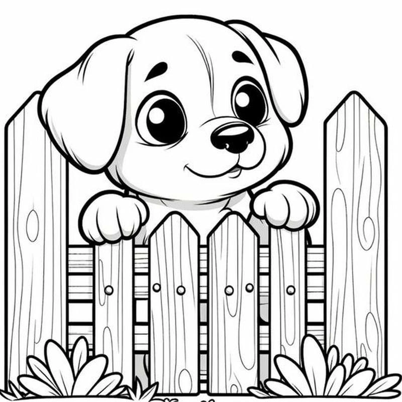 Tải ngay các mẫu tranh tô màu con chó chibi ngộ nghĩnh