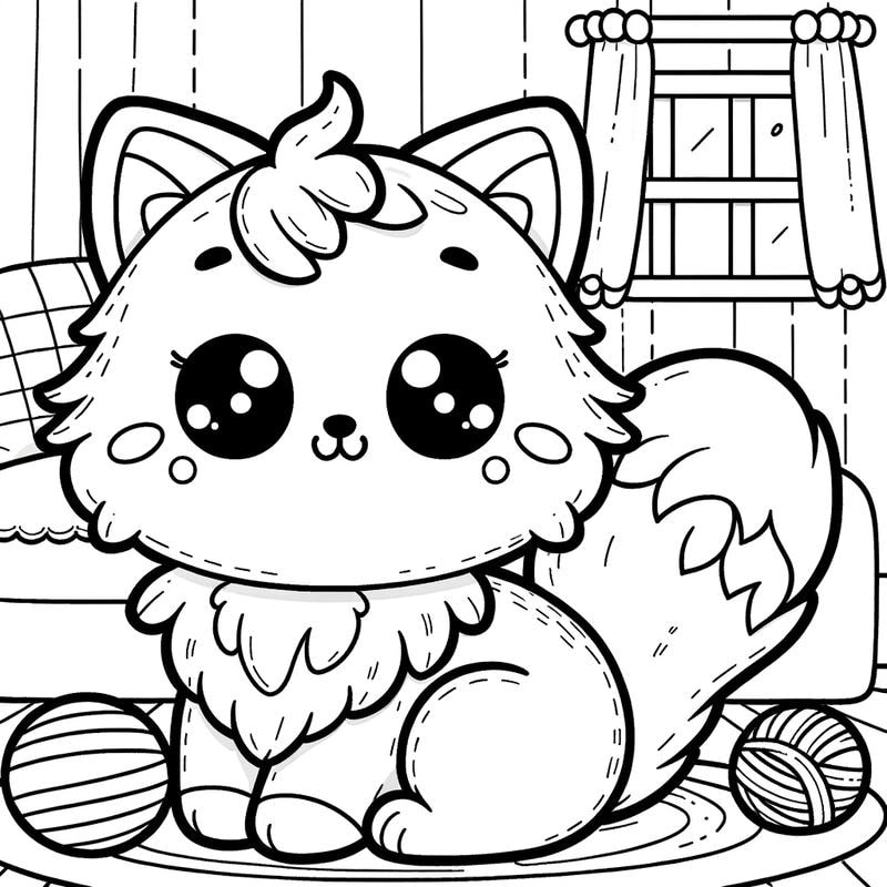 Lựa chọn từ bộ tranh tô màu chibi động vật đa dạng và vui nhộn