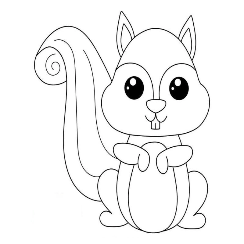 Khám phá tranh tô màu động vật rừng cute đầy màu sắc cho bé