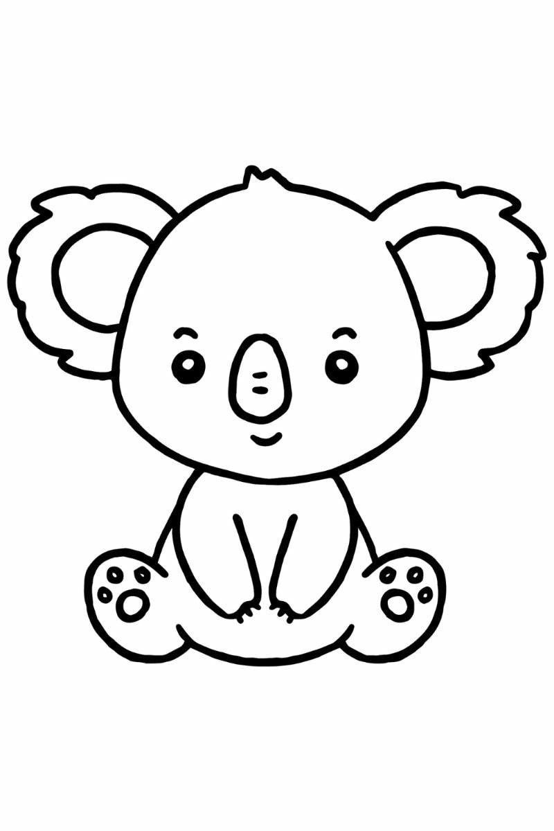 Tô ngay tranh tô màu koala theo số vui nhộn dễ chơi