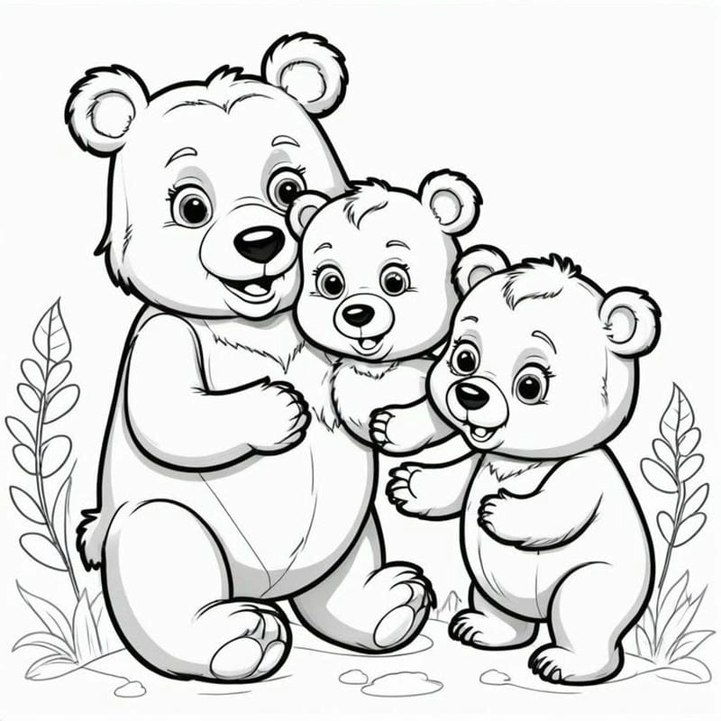 Khám phá Tranh tô màu gia đình động vật theo mùa đầy sắc màu rực rỡ