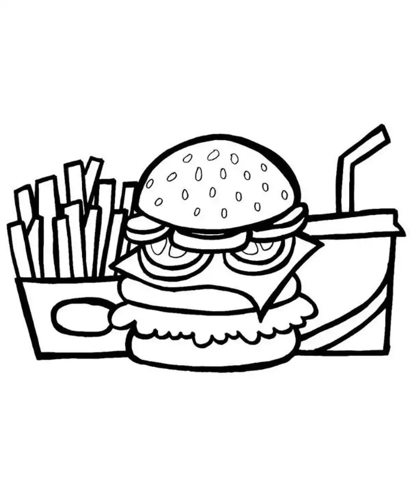 Rèn luyện khéo tay qua vẽ tranh hamburger sinh động và sáng tạo