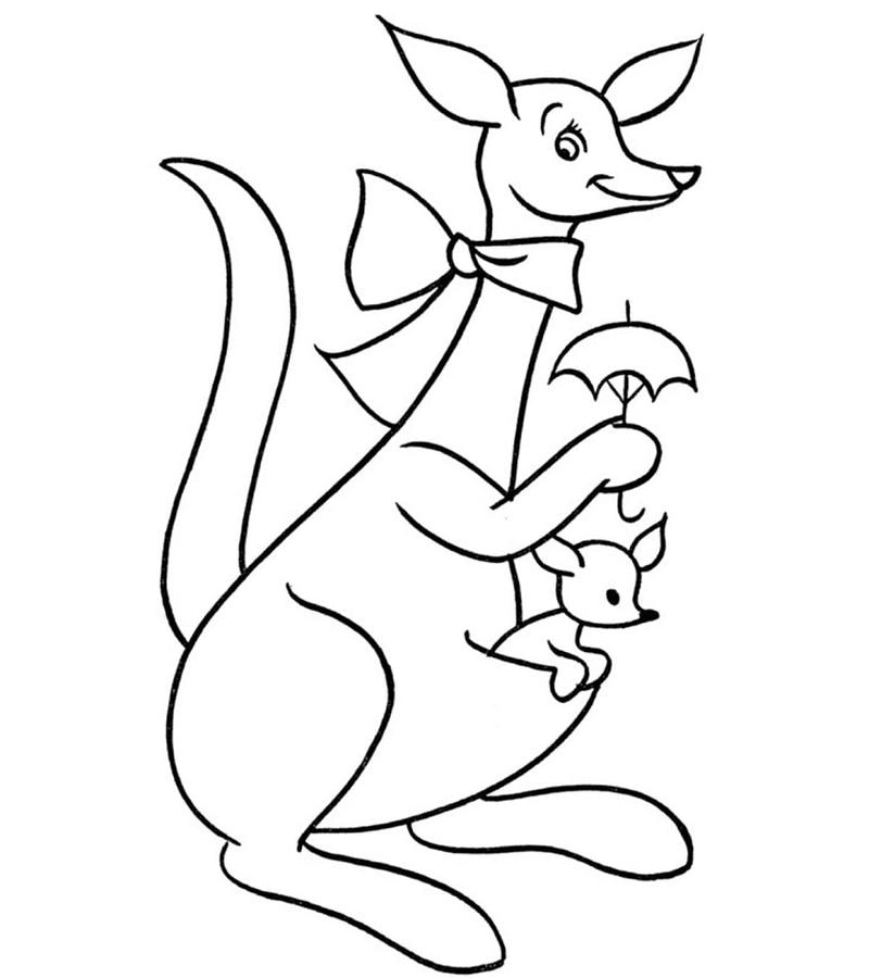 Khám phá tô màu tranh vẽ chuột túi kangaroo đầy sinh động