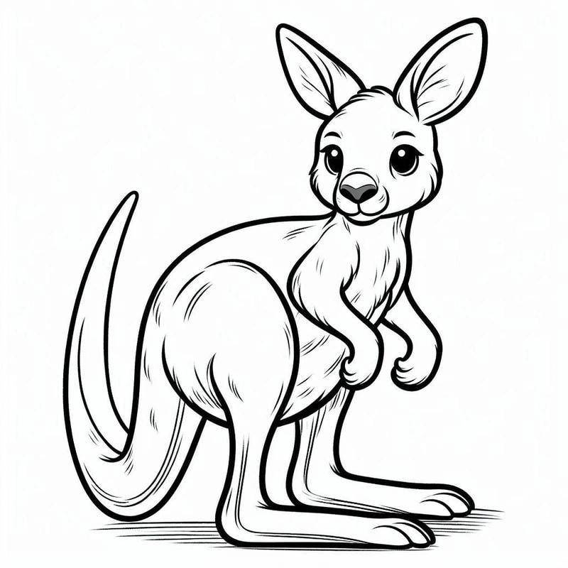 Thử tô màu kangaroo online thú vị và tiện lợi cho bé
