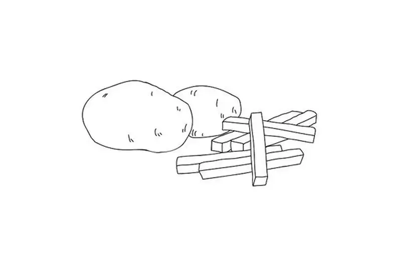 Học cách vẽ khoai tây chiên đơn giản dễ dàng tại nhà